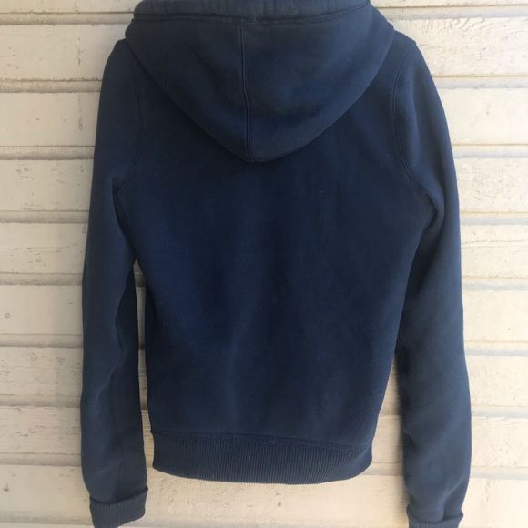 ⭐️ Like New  Sz L Hollister Fur Lined Hooded Jacket - Picture 2 of 4